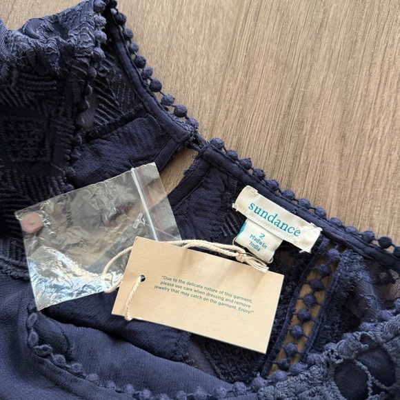 New Sundance Midnight Gallery Navy‎ Lace Midi Dress - Picture 7 of 7